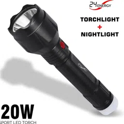 24 energy Long Range Lithium battery LED torch with backlight Rechargeable Torch-picture-24