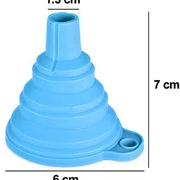 myniqs Silicone Funnel | Kitchen Multipurpose Use |Foldable Silicone Funnel image 5