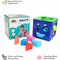 bebright Shape Sorter Cube Toy for Kids Colorful Shape Sorting Activity Cube | image 5