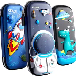 joy maker RKZ Astronaut Art Canvas Pencil Box image 1