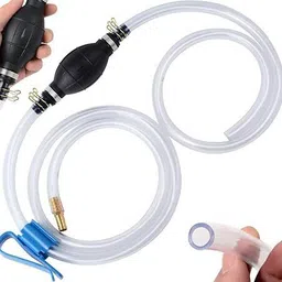 glitzn Fuel Transfer Pump,Manual Hand Pump 1 Transfer Pump to 2 Durable Siphon Hoses Magnetic Aquarium Cleaner-picture-13