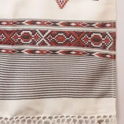 Ravaiyaa - Attitude Is Everything Wool Geometric Print Men Shawl image 4