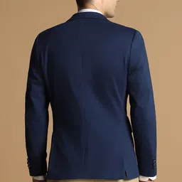 allen solly Men Self Design Single Breasted Formal Blazer image 2