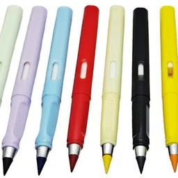 crazygol Color pencil inkless with erase birthday return gifts multicolor (pack of 12) Pencil image 3