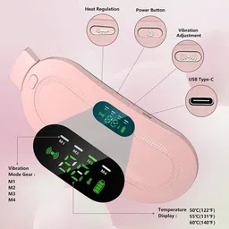 troica Cordless Electric Heating Pad Belt for Period Cramps and Back Pain Relief image 2
