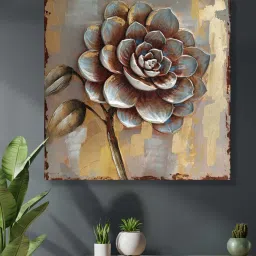 art street A Blooming Hope Multicolour Synthetic Wood Framed Oil Painting image 1