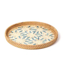 habereindia Serving Tray | Tray Set For Serving | Tray For Serving | Tea Tray | Ceramic Tray - Large image 3