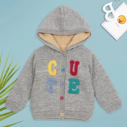 MeeMee Boys Grey Melange Printed Cotton Tailored Jacket-picture-34