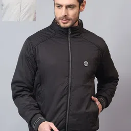 Cantabil Men Reversible Open Front Jacket with Patchwork-image-90