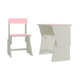 adona Utopia Extendable Toddler Study Desk and Chair Set in English Pink Colour image 5