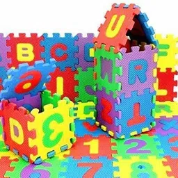 domios Alphabets & Numbers Interlock Puzzle Mat for Kids Learn and Play (36 Pieces) image 4
