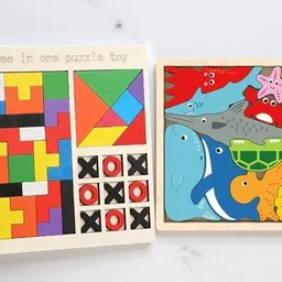 vhd Wooden Brain Game Combo | Logic & Sea Animal Puzzles DD6-picture-26