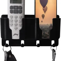 dsns Wall Mount Mobile Holder | Plastic Storage Case for Remotes Stand Pack OF 1 Plastic Key Holder-picture-22