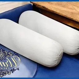 urmila creation Microfibre Bolster Pack of 2 Solid Round-picture-16