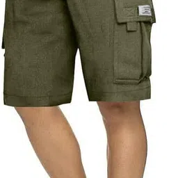 q-rious Printed Men Khaki Cargo Shorts-picture-21