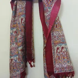 praaj Pure Silk Printed Multicolor Women Dupatta-picture-11