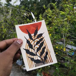 siddha art Original Hand painting for Home Decor Bedroom Living Dining Room, Watercolor 7 inch x 5 inch Painting-picture-48