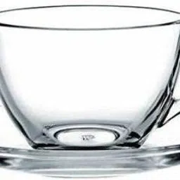 dikuji enterprise Pack of 6 Glass Cup Tea & Coffee classic Cup Set in (6 Pcs Set) 140Ml image 2