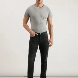 lee Men Regular Mid Rise Black Jeans image 4