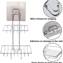riza Stainless Steel Wall Shelf image 3