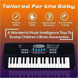 fun express Kids Piano with Mic 37 Keys Keyboard Toy with 8Rhythms,8 Tones,6 Demos image 5