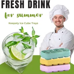 urban utopia Silicon 8 Big cube Multicolor Silicone Ice Cube Tray image 4