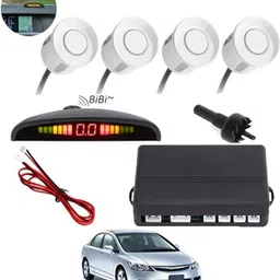 peeps store Universal 4 White Reverse Parking Sensor-PS25A218 Universal 4 White Reverse Parking Sensor-PS25A218 Parking Sensor-picture-11