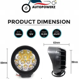autopowerz LED Fog Lamp Unit for Universal For Car Universal For Car image 2