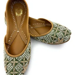 Pearl Elegance Punjabi Jutti for women's Embroidery jutis for women Party Wear For Women-image-21