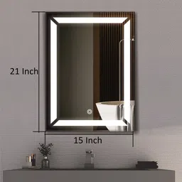 infusion dekors 15 x 21 - Cone Cut Led Bathroom Mirror image 3