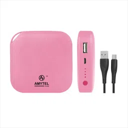 amytel 10000 mAh 15 W Mini Pocket Size Power Bank image 2
