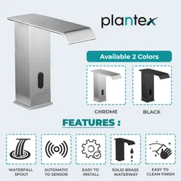 plantex Pure Brass Faucet with Sensor for Bathroom/Short Body Tap for Washbasin (Chrome) (APS-8979,Chrome) Pillar Tap Faucet image 3