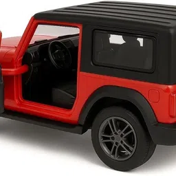 sotoys Kids' Pull Back Toy Car - Thar Model | Metal Body with Openable Doors image 2