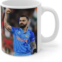 couples emotion virat kohli indian cricket jersey (VK 01 )White Ceramic Coffee Mug image 4