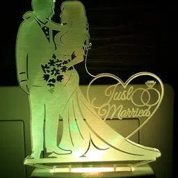 flipkart smartbuy Just married couple night lamp for bedroom Decoration Decorative Lighting Gifts Night Lamp-picture-29