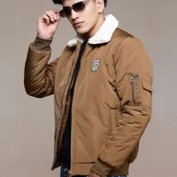 roadster Men Self Design Padded Jacket-picture-19