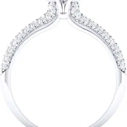avsar R3661 14kt Cubic Zirconia White Gold ring image 3