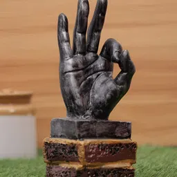 BECKON VENTURE Black & Brown Hand Figurine Showpiece-picture-34