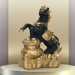 BECKON VENTURE Black & Gold-Toned Tiny Birds and Animals Figurine Showpiece-image-2