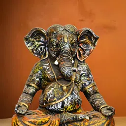 BECKON VENTURE Bronze & Yellow Small Idol Religious Showpiece-picture-35