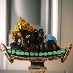 BECKON VENTURE Black & Gold Toned Religious Idol Showpiece-image-87