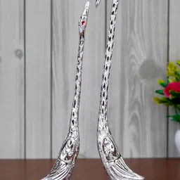 eCraftIndia Grey Textured Birds Metal Figurine Showpiece-image-47