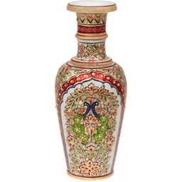 HANDICRAFTS PARADISE Red and Green Marble Showpiece image 3