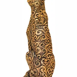 BECKON VENTURE Black & Gold Toned  Animals Figurine Showpiece image 2