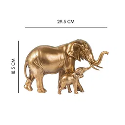 Nestasia Gold-Toned Vintage Elephant Showpiece image 4