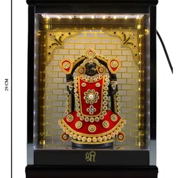 ESVAR STONECRAFT Black and GoldToned Religious Idol Showpiece image 2