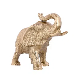 CraftVatika Small Figurine Metal Elephant Statue Showpieces image 4