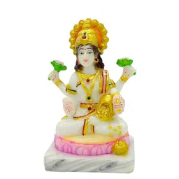 Gallery99 White Laxmi Handpainted Idol Showpieces image 4