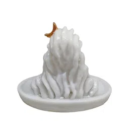 GLOOKS White Adi Yogi Shiva Statue Showpiece image 2