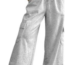 ms bottom Women Regular Fit Grey Cotton Blend Trousers image 4